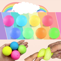 Nouveaux jouets pour enfants, balle anti-stress rebondissante de 3,5 cm, jouets extensibles et moelleux pour soulager le stress, balle sensorielle moelleuse pour enfants et adultes