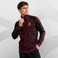 Setelan Olahraga Sepak Bola Pria HOSTARON Custom, Zip Penuh, Bernapas, Atasan Training Elastis, Celana Jogger, Kit Sepak Bola Anti Keringat
