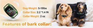 Pet Smart <strong>Dog</strong> Adjustable Plastic <strong>Collar</strong> Ultrasonic Vibration Electric <strong>Shock</strong> Waterproof IP67 Eco-friendly Color Screen <strong>Bark</strong> - Product Image 6