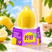 Voedselveilige PET 3D ijsverpakking met op maat bedrukte papieren hoes voor aardbeien-mango fruitijsjes