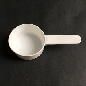 Cuchara medidora de plástico PP, 20g, 40ml, 40cc, Blanco, Negro, redondo, fondo plano, leche en polvo - Product Image 3