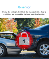 Aplicación gratuita Ubicación del coche 4G(4K + 1080P) Seguimiento de vídeo Cámara de salpicadero en la nube/Canales Daul con SOS/Monitoreo/Vibración/Alarma antirrobo