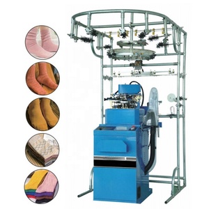 Vi tính Cotton tự động vớ Đồng bằng đôi làm vớ đan đan đường dẫn kép tất cả trong một vớ máy dệt kim - Product Image 3