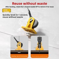 Nouveau Niveauur de Carreaux Moderne avec Capuchons de Positionnement Réutilisables et Outil Auxiliaire pour un Nivellement Facile des Sols en Carrelage