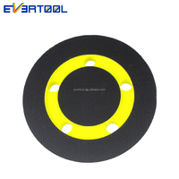 EVERTOOL Tampons de polissage diamantés de 5 pouces-Meuleuse d'angle de support de fil 5/16 "-24, support de polissage en fibre de PU