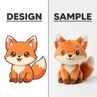 Créez votre propre peluche renard personnalisée, animaux en peluche doux personnalisables, peluche en coton personnalisée, jouet kawaii pour collectionneurs, décoration