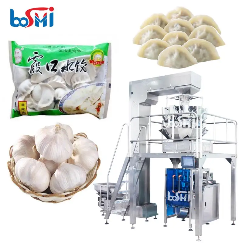 Bánh Bao Chân gà cánh Nugget cá đông lạnh thịt bò bóng máy đóng gói thực phẩm tươi Salad rau đường gạo máy đóng gói