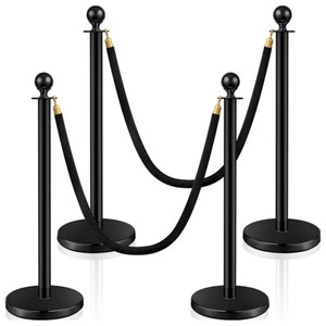 Bán buôn thép không gỉ bền stanchion bài hàng đợi nhung dây thảm đỏ dây thừng và cực kiểm soát đám đông rào cản - Product Image 3