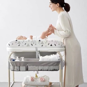Directly Supplied Manufacturer Portable 2-in-1 Plastic Baby Crib Diaper Changing Massage <strong>Bathing</strong> <strong>Table</strong> Multifunctional Newborns - Product Image 3
