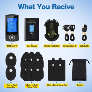 Unidad masajeadora para todo el cuerpo, dispositivo recargable por USB, 24 modos, 20 canales duales, <span class=keywords><strong>EMS</strong></span> <span class=keywords><strong>TENS</strong></span> - Product Image 4