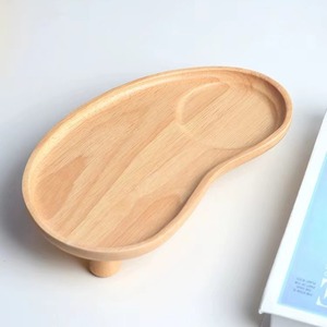Acacia Wood <b>Tray</b> Irregular Shape Handmade Serving <b>Tray</b> For Food And <b>Tea</b> Home Use - Product Image 3