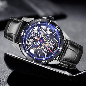 Sáng Tourbillon Đồng Hồ Cơ Khí Nhà Máy Biểu Tượng Tùy Chỉnh Chính Hãng Dây Đeo Da Không Thấm Nước Tự Động Đồng Hồ Cơ Khí - Product Image 2