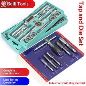 BEILI 6-40Pcs Tap and Die Set Bearing Steel Threading Tool <strong>Kit</strong> with Wrench for Machine Car Equipment Repair Hand <strong>Tapper</strong> - Product Image 1