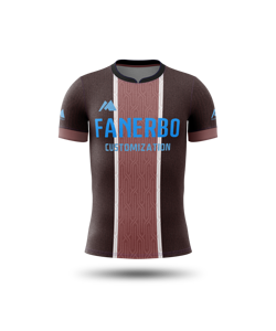 Camiseta de Fútbol a Rayas Jacquard de Alta Calidad, Excelente Transpirabilidad, Diseño Personalizado, Cuello en V - Product Image 4