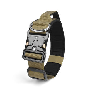 Thinkcore F1001 Umweltfreundliches Explosionsgeschütztes Klassisches Polyester-Band Einfarbiges Muster Knopfverschluss Hundehalsband für Große Hunderassen - Product Image 1