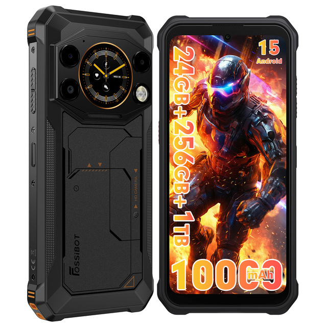 Fossibot F117 New Original Rugged Phone 8Gb+256Gb 6.7"LCD 120Hz 50Mp 10000mAh Big Battery NFC Rugged Smartphone SOS Fingerprint