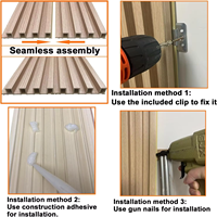 Panneaux muraux en WPC modernes et personnalisés, texture bois, réduction du bruit, surface décorative pour chambre à coucher, salon, salle de conférence