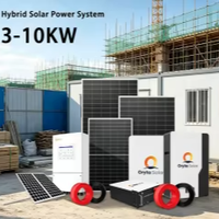 Ryta 3-10KW Sistem Pembangkit Listrik Tenaga Surya Hibrida IP65 yang Dapat Disusun Bertumpuk dengan Baterai LiFePO4 untuk Rumah