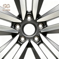 Jantes en alliage forgé monobloc légères, finition usinée argentée, 20 pouces, à rayons en Y fendus, usinées CNC, taille personnalisée disponible