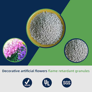 Masterbatch ignifuge en polyéthylène PE V0 et résistant aux UV, anti-vieillissement pour fleurs artificielles, gazon, <span class=keywords><strong>chaume</strong></span>, rotin - Product Image 4