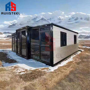 Ruiisteel Trung Quốc Nhà cung cấp tùy chỉnh 20ft 40ft mở rộng có thể gập lại container nhà prefab phòng ngủ nhà gấp Tiny gấp ra khỏi nhà - Product Image 1