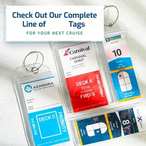 Etiqueta de Equipaje de Plástico PVC con Cierre Superior y Anillas de Acero para Cruceros Royal Caribbean y Celebrity - Product Image 6