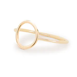 Nuovo arrivato minimalista 925 sterling silver 18k oro vermeil dubai fede nuziale prezzo