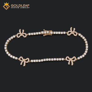 Joyería Personalizada Goldleaf con Certificado IGI, Brazalete de Plata Chapada en Oro con Diamante Cultivado en Laboratorio de 2.18ct, Clásico para Bodas, Fiestas y Uso Diario - Product Image 2