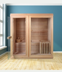 Smartmak <span class=keywords><strong>2</strong></span> kişi taşınabilir ahşap ev buhar Sauna odası - Product Image 5