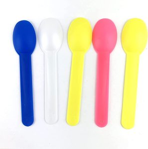Cá nhân bọc/số lượng lớn dao kéo dùng một lần Kem muỗng cà phê Scoop yougrt nhựa thìa - Product Image 1