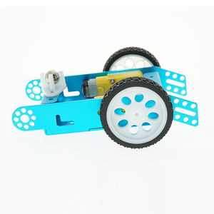 OKY5024-1 Aluminum Alloy Smart Car Chassis Reduction Gear Motor <b>DIY</b> STEM Learning <b>Kit</b> - Product Image 2
