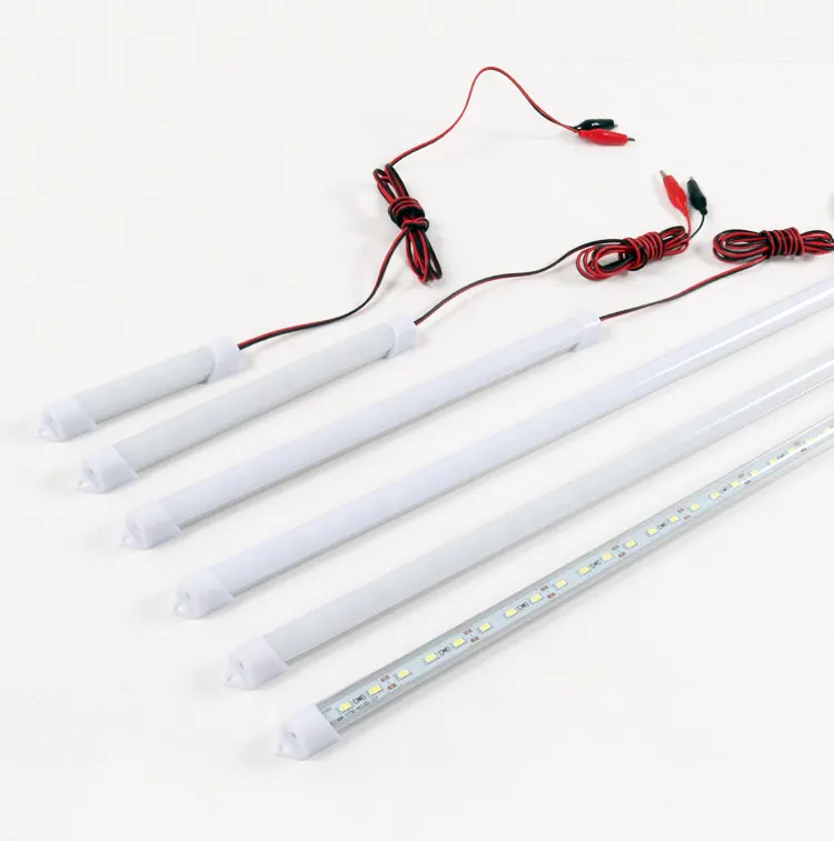 Lámpara de tubo LED con pinza de sujeción, 12V, 24V, 36V, 48V