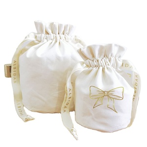 Bolsas de Regalo con Cordón de Algodón, con Base Redonda, para Velas Aromáticas, con Logotipo Personalizado de Lujo - Product Image 1