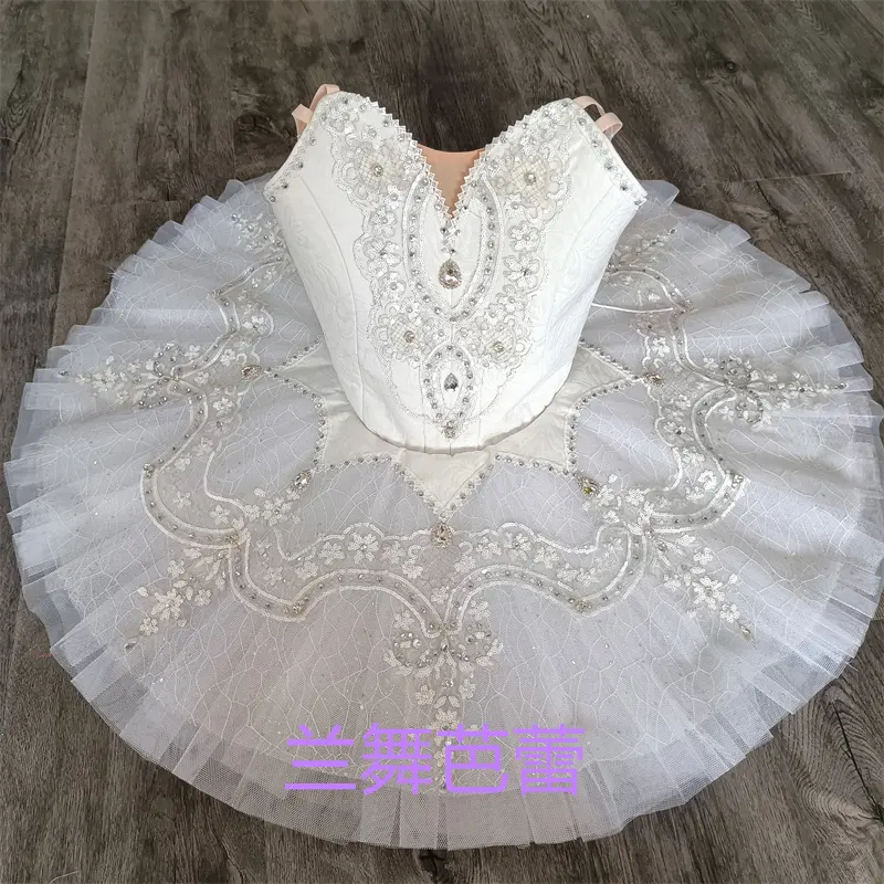 Haute qualité taille personnalisée 12 couches enfants filles femmes adulte Performance porter professionnel blanc Ballet Tutu Costumes de danse