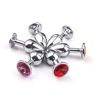 Petit <span class=keywords><strong>Plug</strong></span> Anal unisexe en métal pour adulte, jouets sexuels, bijoux en cristal de diamant, toucher lisse, <span class=keywords><strong>Plug</strong></span> Anal féminin - Product Image 2