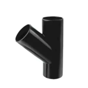 Plastic HDPE Fittings Hdpe Material 45 Degree Y Branch Pipe Fitting Lateral Tee Hdpe Reducing Tee Water Fitting For Water Pipe