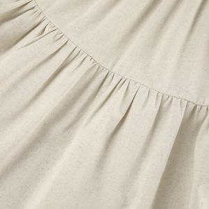 שמלת קיץ לבנה עם שרוולים נפוחים, גזרה בוהו, צווארון לב, שמלת מיני בייבידול, בגדי קיץ לנשים - Product Image 6