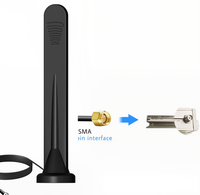Antenne extérieure à gain élevé 15dBi pour 4G/5G 600-6000MHz pour SMA Mâle TS9 CRC9 Antenne magnétique pour routeur Wifi Modem 700-3800MHz
