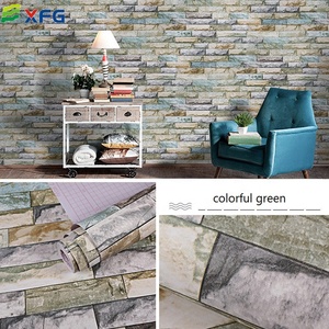 Moderna 3D pietra <span class=keywords><strong>adesivo</strong></span> <span class=keywords><strong>murale</strong></span> della carta di parete sticker rolls <span class=keywords><strong>bianco</strong></span> rosso pvc mattoni carta da parati per la casa che vivono decorazione della stanza - Product Image 4