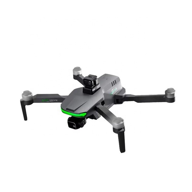 S155 Foldable Mini Quadcopter 4K Dual Camera Wifi GPS Altitude Hold Brushless Obstacle Avoidance RC Drone for Adults