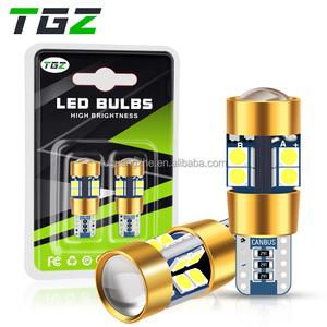 TGZ Blanc Pur 12v T10 Canbus 291 <span class=keywords><strong>W5W</strong></span> 19SMD Park Light 194 Led Light 168 Ampoule Voiture Led Porte Côté Projecteur Len - Product Image 1