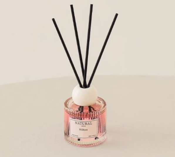 High End Glass Gardenia Fragrance Reed Diffuser with Phthalate Free Essential Oil Eco-Friendly Aromatherapy Home Decoration