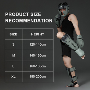 Parastinchi Professionali per Allenamento Boxe per Bambini e Adulti, per <span class=keywords><strong>Kickboxing</strong></span>, Sanda, MMA, Muay Thai - Marca ZTTY, Materiale PU, Protezione Caviglia - Product Image 4