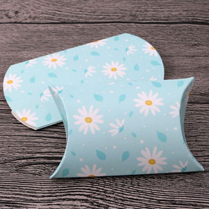 بيع بالجملة مخصص ورقة صغيرة وسادة مربع الحلوى الحلوى شخصية مربع الحلوى حار بيع الزفاف حفلة عيد ميلاد صناديق الحلوى - Product Image 4