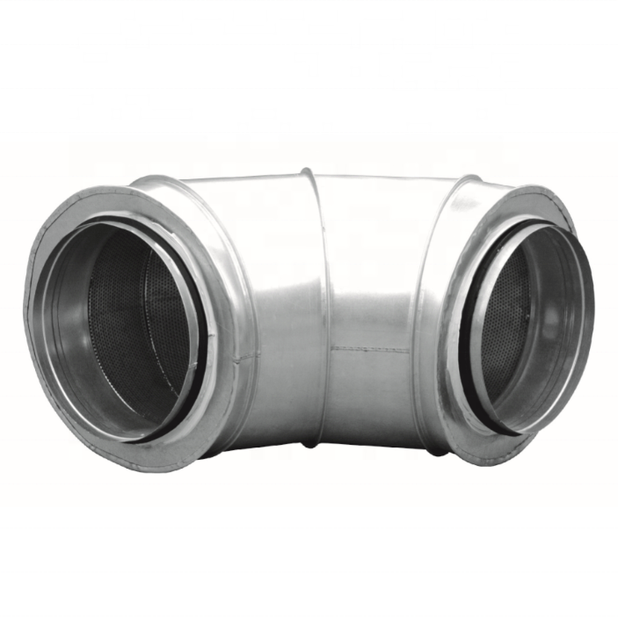 Industrial Air Duct Sound Absorbing Silencer Duct Muffler Sound Attenuator Graphic for Ventilation Ductwork (Galvanized Steel)