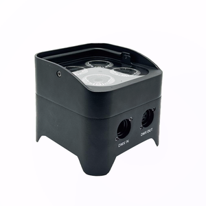 Luci senza fili Smart Dj S4 4*18W RGBWA + UV Led Par può fase di illuminazione per eventi di nozze <span class=keywords><strong>con</strong></span> telecomando - Product Image 4