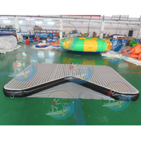 Jet ski flottant gonflable commercial bateau à moteur seabob V quai de bateau/jeux d'eau personnalisés plate-forme de quai flottant gonflable