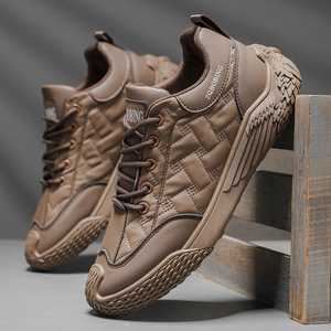 Chaussures de marche pour hommes avec semelle intermédiaire en EVA amortissante, légères, antidérapantes, en mesh et dessus en PU, chaussures de travail - Product Image 6