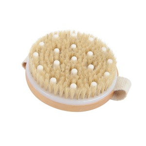 Cepillo de Baño Hemu, Cepillo de Masaje y Exfoliación, Forma Ovalada, Uso en Seco y Húmedo, Herramienta de Limpieza de Espalda con Pelo de Cerdo - Product Image 5