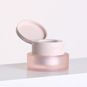 Emballage cosmétique de capuchon rond en acrylique rose mat de colle de <span class=keywords><strong>gel</strong></span> d'<span class=keywords><strong>ongle</strong></span> pots UV pot de crème de lotion - Product Image 2